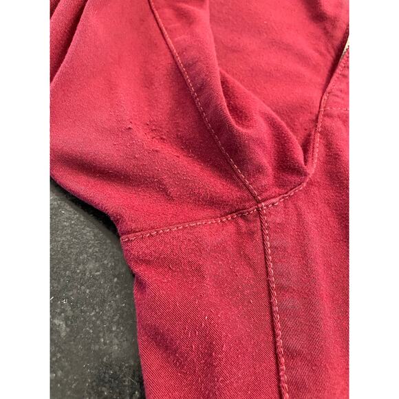 American Eagle Outfitters Maroon Red Twill skinny pant 18 - Picture 6 of 10